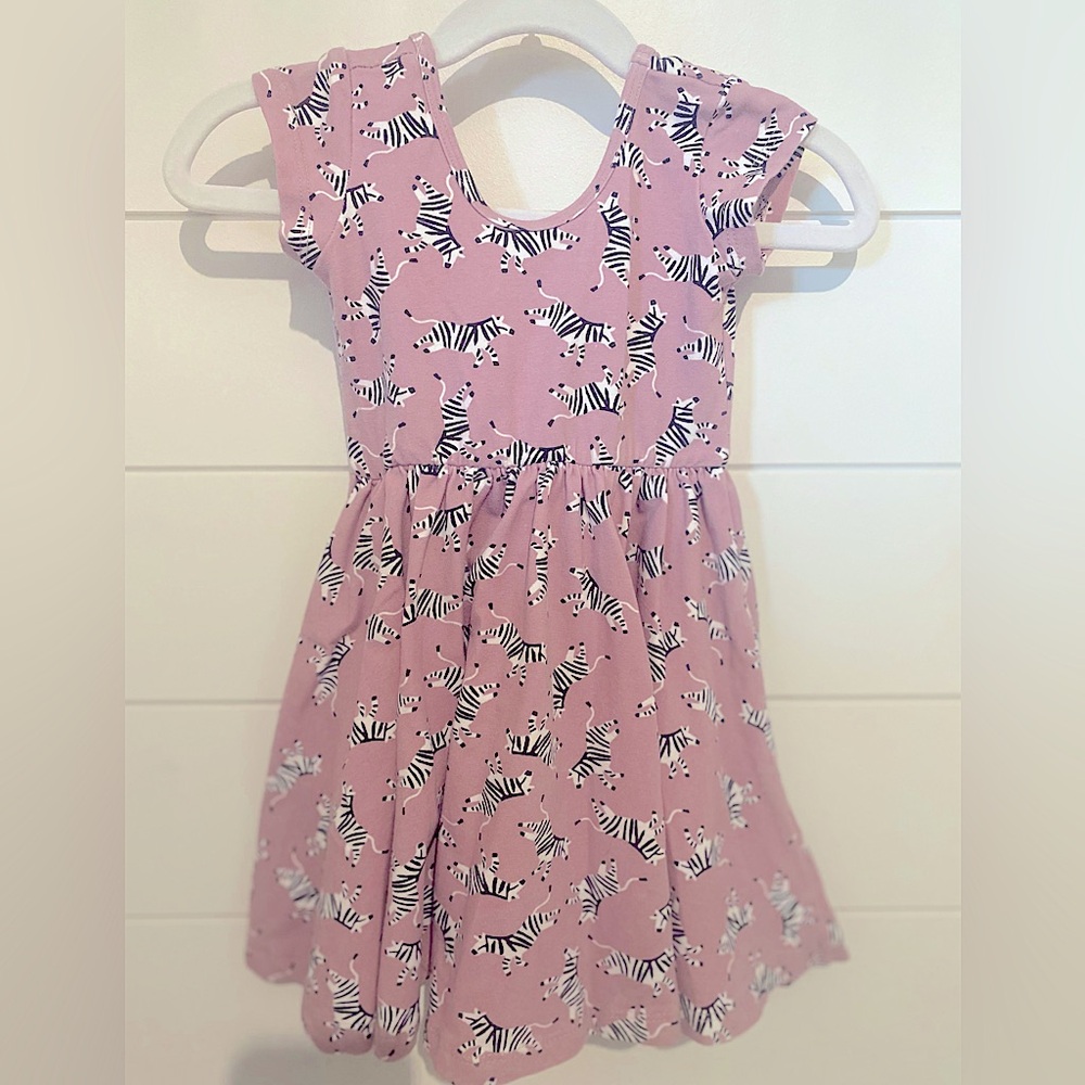 Alice + Ames Short Sleeve Ballet Twirl Dress in Zebra Print Size 3T EUC